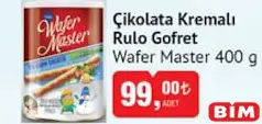 WAFER MASTER ÇİKOLATA KREMALI RULO GOFRET 400 G